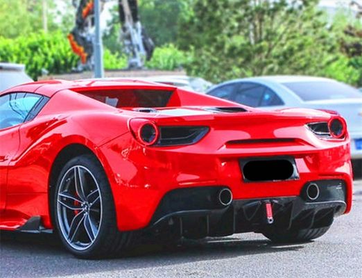 Per la Ferrari 488 Kit corpo in fibra di carbonio 488 migliorato stile Capristo Fibra di carbonio spoiler diffusore labiale anteriore