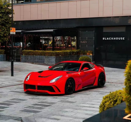 Per la Ferrari F12 Kit di corpo largo in fibra di carbonio F12 Upgrade NOtc N-Largos-style Rear Bumper Carbon Fiber Wide Body Kit