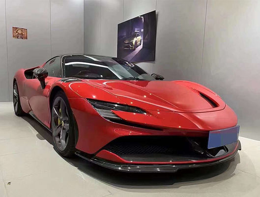 Per Ferrari SF90 Kit corpo in fibra di carbonio secca SF90 RH Style Kit corpo in fibra di carbonio frontale diffusore labiale spoiler laterale gonna