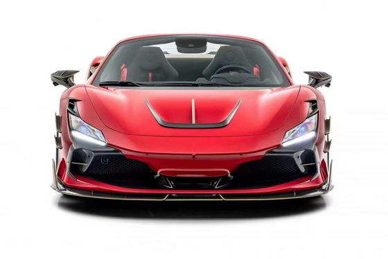 Ricambi auto per Ferrari F8 Kit corpo in fibra di carbonio F8 Upgrade MSY Style Front Shovel Diffuser Spoiler Side Skirt Body Kit