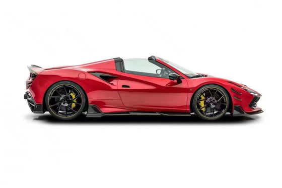 Ricambi auto per Ferrari F8 Kit corpo in fibra di carbonio F8 Upgrade MSY Style Front Shovel Diffuser Spoiler Side Skirt Body Kit