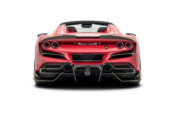 Ricambi auto per Ferrari F8 Kit corpo in fibra di carbonio F8 Upgrade MSY Style Front Shovel Diffuser Spoiler Side Skirt Body Kit