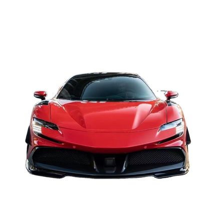Per Ferrari SF90 Carrozzeria in fibra di carbonio SF90 Upgrade RYFT Style Jump Down Front Lip Diffuser Spoiler Body Kit