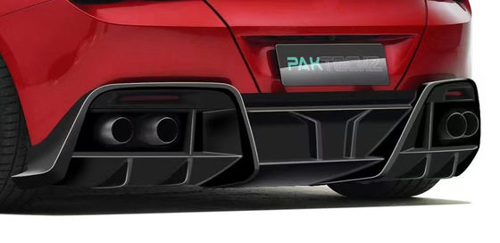 Fibra di carbonio secca per Ferrari ROMA Fibra di carbonio corpo kitROMA Fibra di carbonio corpo kit spoiler diffusore della bocca frontale cappuccio griglia