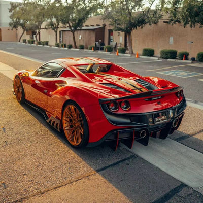 240 x 80 x 50 mm Ferrari Body Kit KEYV Style Frontale Splitter Diffusore Fibra di carbonio