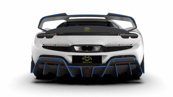 296GTB Ferrari Kit Car Body 2021 Fibra di carbonio secca Diffusore di paraurti anteriore
