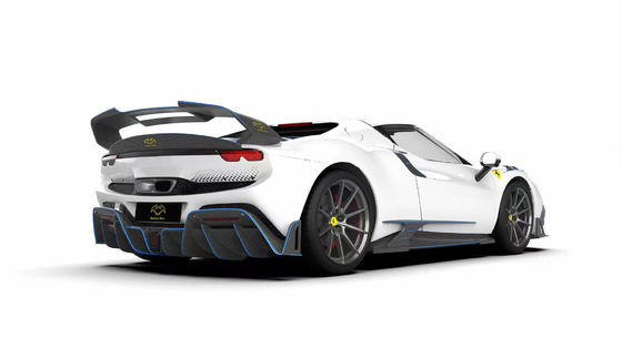 296GTB Ferrari Kit Car Body 2021 Fibra di carbonio secca Diffusore di paraurti anteriore