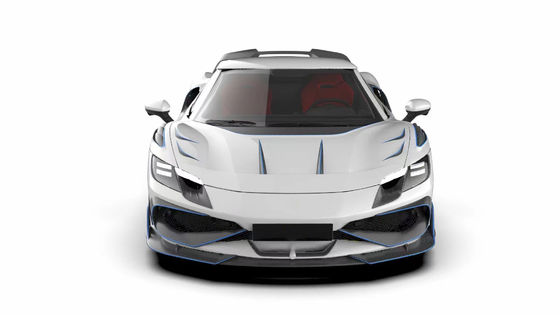 296GTB Ferrari Kit Car Body 2021 Fibra di carbonio secca Diffusore di paraurti anteriore