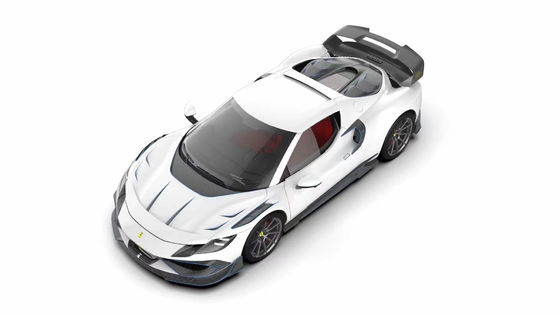 296GTB Ferrari Kit Car Body 2021 Fibra di carbonio secca Diffusore di paraurti anteriore