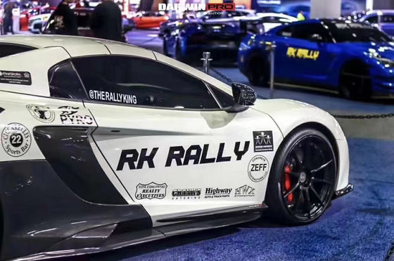 Vendere come torte calde per la McLaren MP4-12C 625C 650S Kit corpo in fibra di carbonio aggiornato 675LT stile gonna laterale diffusore posteriore