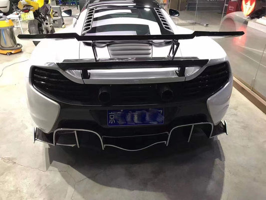 Vendere come torte calde per la McLaren MP4-12C 625C 650S Kit corpo in fibra di carbonio aggiornato 675LT stile gonna laterale diffusore posteriore