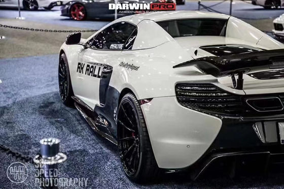 Vendere come torte calde per la McLaren MP4-12C 625C 650S Kit corpo in fibra di carbonio aggiornato 675LT stile gonna laterale diffusore posteriore