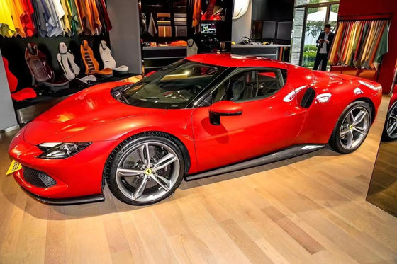 296 Ferrari Widebody Kit OEM Targa motore in fibra di carbonio
