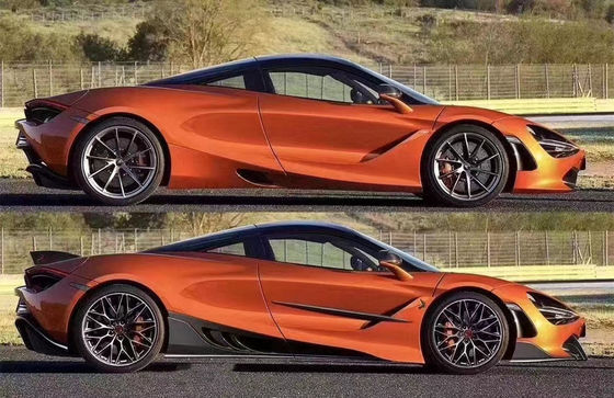 Kit di corpo in fibra di carbonio per McLaren 720S 720 Upgraded TOPCAR Style Spade anteriore diffusore posteriore copertura spoiler