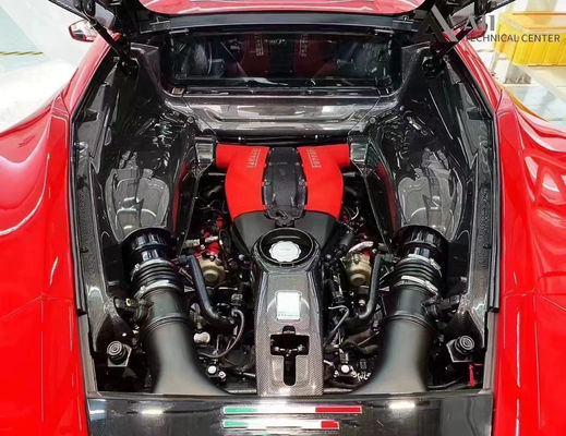 488 Ferrari Body Kit Scudo motore in fibra di carbonio secca OEM Cappuccio per olio in fibra di carbonio