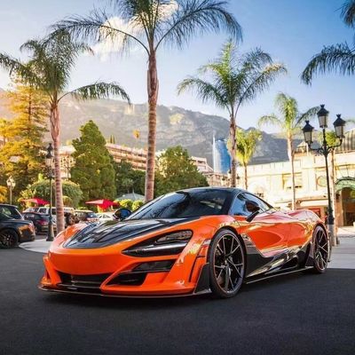 Fibra di carbonio secca per la McLaren 720s Kit corpo in fibra di carbonio 720s Modernizzato in stile MSY Fronte e posteriore paraurti spoiler Hood