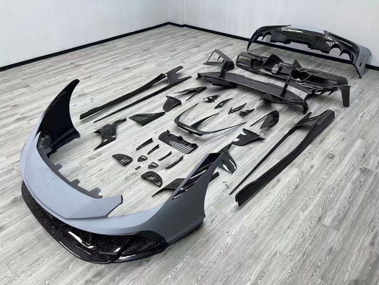 Blue F8 Ferrari Body Kit F8 MSY Style Front Bumper Lip Body Kit Spoiler gonne laterali