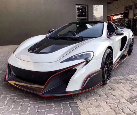 Nuovo prodotto per la McLaren MP4-12C 650S Cappuccio in fibra di carbonio Mp4-12c 650S Cappuccio e botola del motore in stile P1 aggiornati