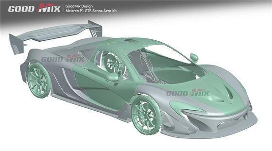 Per la McLaren P1 Body Kit P1 Upgraded GTR Style Spoilers del paraurti anteriore e posteriore Kit di corpo in fibra di carbonio