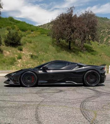 SF90 Ferrari Carbon Fiber Body Kit 1016 Stile Labbro anteriore