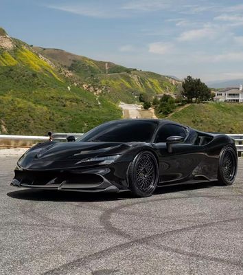 SF90 Ferrari Carbon Fiber Body Kit 1016 Stile Labbro anteriore