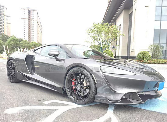 Plastico nero McLaren GT Body Kit Bumper Spoiler Side Skirt Hood