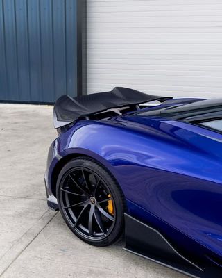 Blue 720s Wide Body Kit McLaren Fibra di carbonio Difusore della bocca frontale