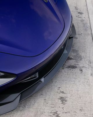 Blue 720s Wide Body Kit McLaren Fibra di carbonio Difusore della bocca frontale