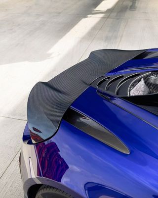 Blue 720s Wide Body Kit McLaren Fibra di carbonio Difusore della bocca frontale