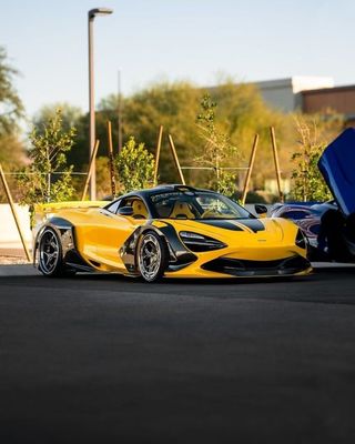 720s Mclaren Body Kit Fibra di carbonio Widebody stile ZE Front And Rear Bumper