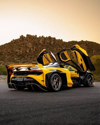 720s Mclaren Body Kit Fibra di carbonio Widebody stile ZE Front And Rear Bumper