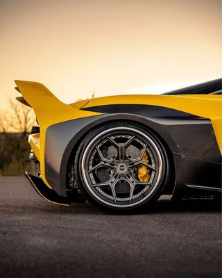 720s Mclaren Body Kit Fibra di carbonio Widebody stile ZE Front And Rear Bumper
