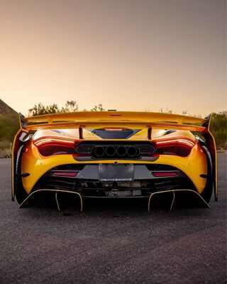 720s Mclaren Body Kit Fibra di carbonio Widebody stile ZE Front And Rear Bumper