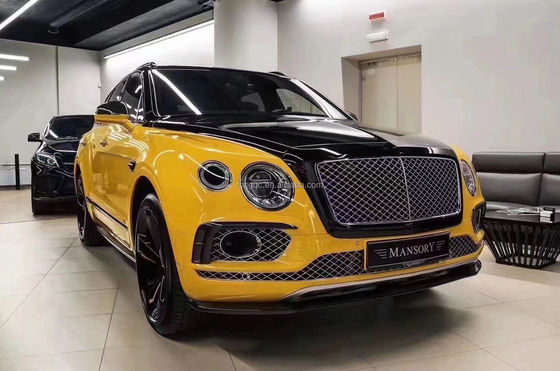 Per Bentley Bentayga Kit corpo in fibra di carbonio Bentayga aggiorna il W12 stile di fibra di carbonio spoiler diffusore labiale anteriore