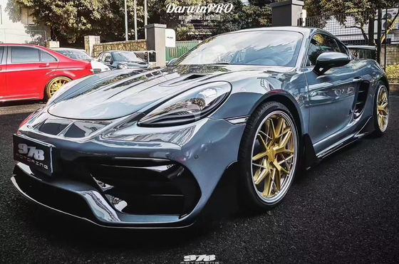 Nuovo prodotto per Porsche 718 Boxster Body Kit 718 Potenziato in stile PD Frontale e posteriore Bumper Tuyere Spoilers