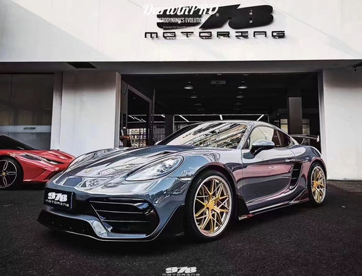 Nuovo prodotto per Porsche 718 Boxster Body Kit 718 Potenziato in stile PD Frontale e posteriore Bumper Tuyere Spoilers