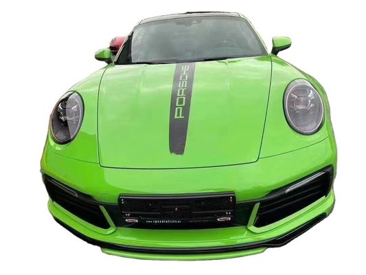 Per Porsche 911 992 Kit corpo in fibra di carbonio 911 992 Modernizzato in stile TechArt Front Shovel Diffuser Spoiler Side Skirt Body Kit