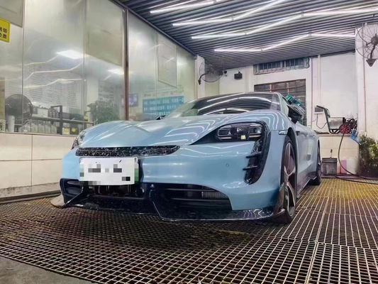 Ricambi auto per Porsche Taycan Kit corpo in fibra di carbonio Taycan aggiornamenti stile MSY Kit corpo a sfera frontale diffusore spoiler