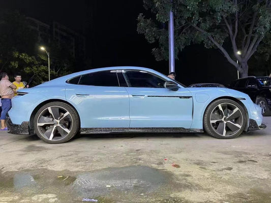 Ricambi auto per Porsche Taycan Kit corpo in fibra di carbonio Taycan aggiornamenti stile MSY Kit corpo a sfera frontale diffusore spoiler