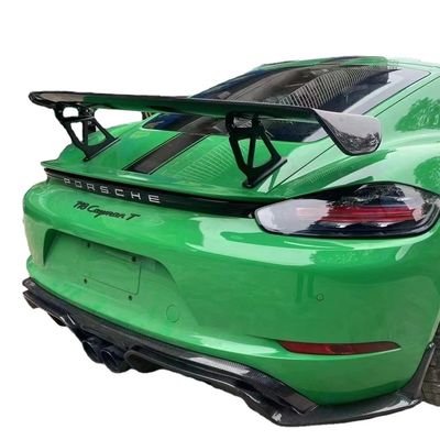 2022 Nuovi prodotti 987Cayman 981Boxster 718 Spoiler in fibra di carbonio per Porsche 987 981 718 Carbon Fiber Spoiler Wing