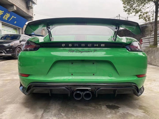 2022 Nuovi prodotti 987Cayman 981Boxster 718 Spoiler in fibra di carbonio per Porsche 987 981 718 Carbon Fiber Spoiler Wing
