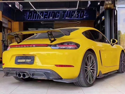 2022 Nuovi prodotti 987Cayman 981Boxster 718 Spoiler in fibra di carbonio per Porsche 987 981 718 Carbon Fiber Spoiler Wing