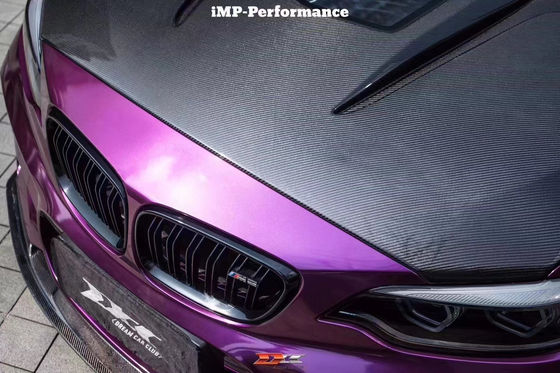 Cappuccio in fibra di carbonio stile IMP per BMW M2 Serie 2 F22 F87 Copertura motore in fibra di carbonio Copertura portellone motore