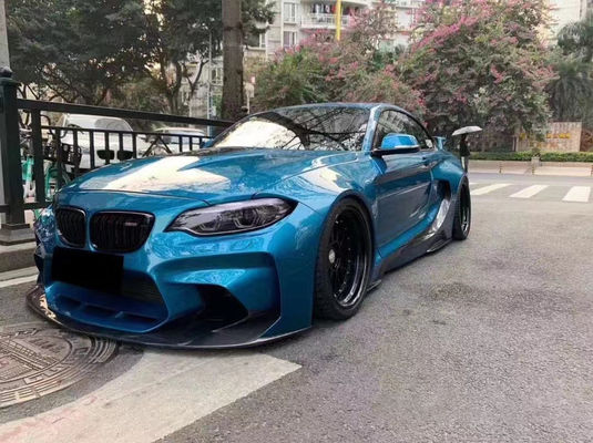 Per BMW F22 F87 Serie 2 M2 Body Kit M2 M235 Upgrade IMP Stile Frontale e Rear Bumper Spoiler Wide Bodyki