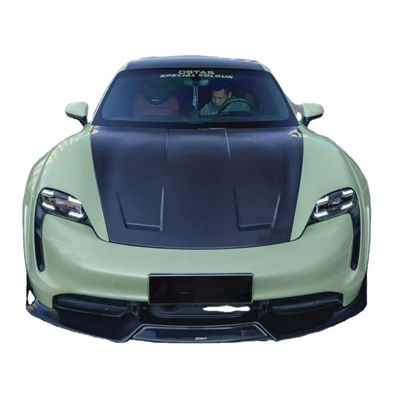 Nuovo prodotto per Porsche Taycan Carrozzeria in fibra di carbonio Taycan Wide Bodyki Frontale Scavatta Fusoliera laterale Spoiler Diffusore