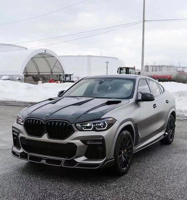Vendita calda G06 X6 Carbon Fiber Body Kit Forbmw X6 Carbon Fiber Front Shovel Rear Diffuser Spoiler Cover