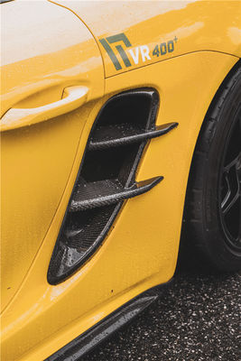 Nuovo prodotto per Porsche Cayman Fibra di carbonio Tuyere 718 Boxster Fibra di carbonio ingresso di aria laterale