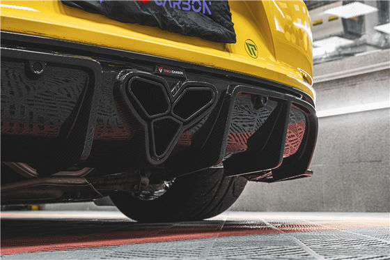 Per Porsche 718 Boxster Cayman Kit corpo Materiale in fibra di carbonio 718 Fibra di carbonio diffusore posteriore EVO stile 718 Carbon Fiber Kit corpo