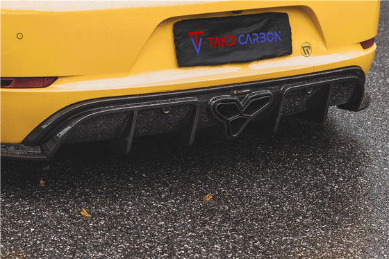 Per Porsche 718 Boxster Cayman Kit corpo Materiale in fibra di carbonio 718 Fibra di carbonio diffusore posteriore EVO stile 718 Carbon Fiber Kit corpo
