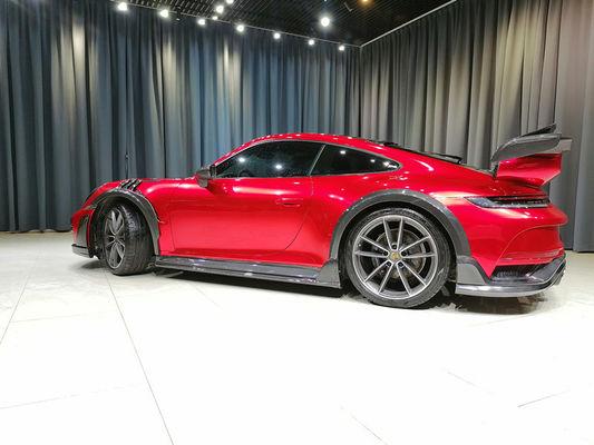 Ricambi auto per Porsche 911 992 Kit di carrozzeria 911 992 Turbo Upgraded Techart Style Kit di carrozzeria copertura paraurti anteriore e posteriore